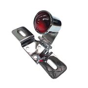 MCS Old school LED taillight type 6 - Chrome - Red lens