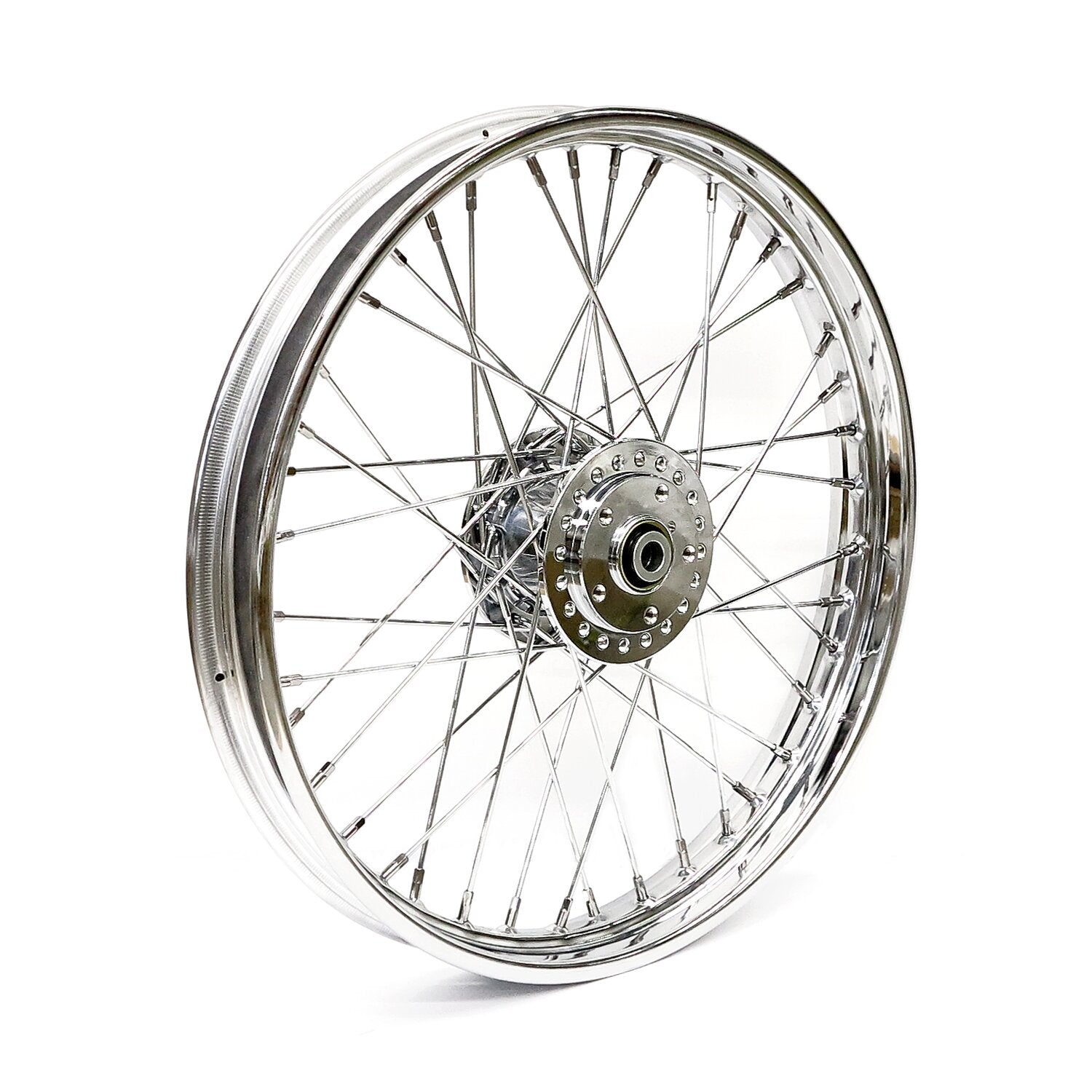 MCS 2.15 x 21 front wheel 40 spokes chrome