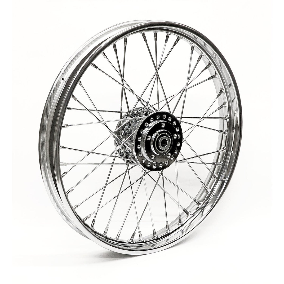 MCS 2.15 x 21 front wheel 40 spokes chrome
