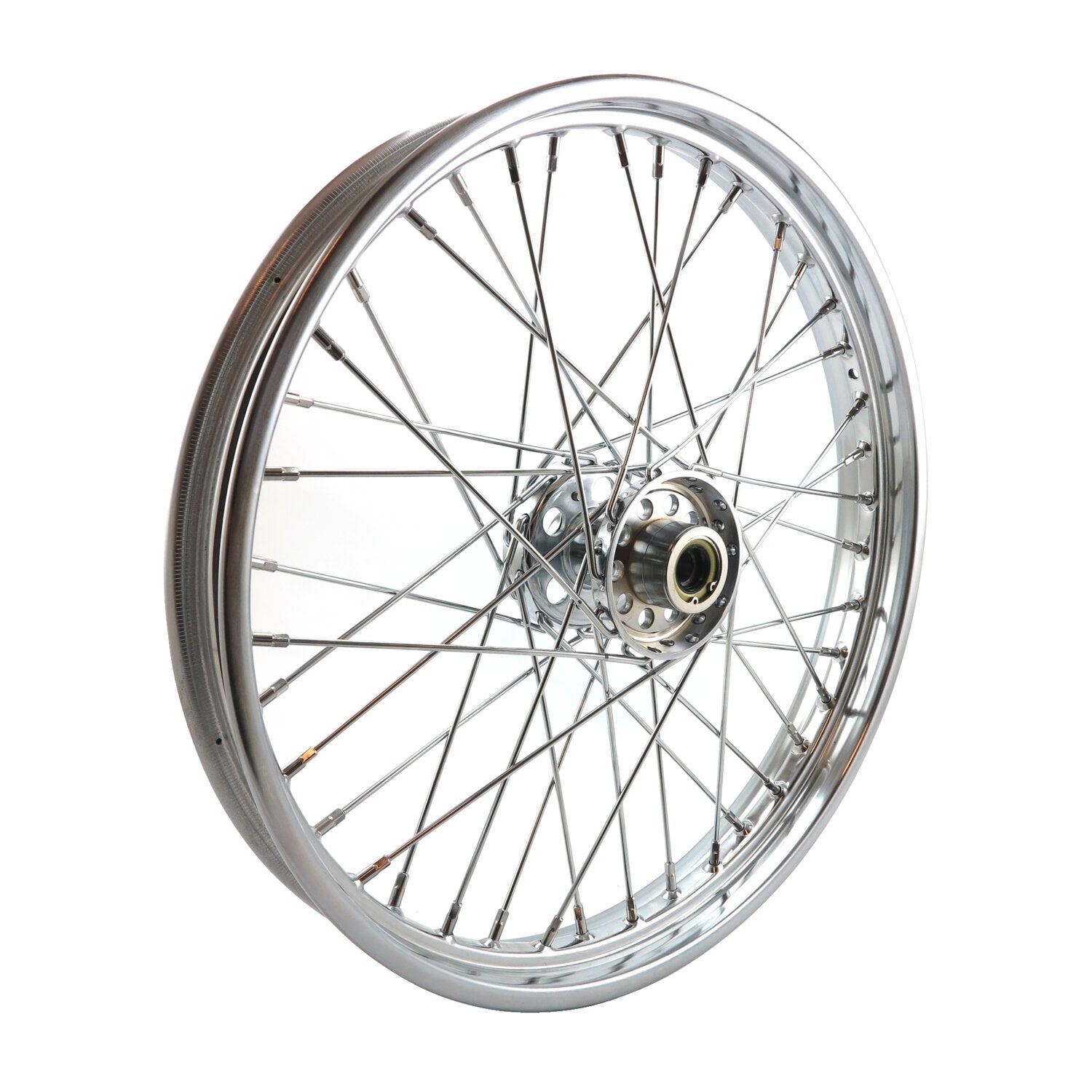 MCS 2.15 x 21 front wheel 40 spokes chrome