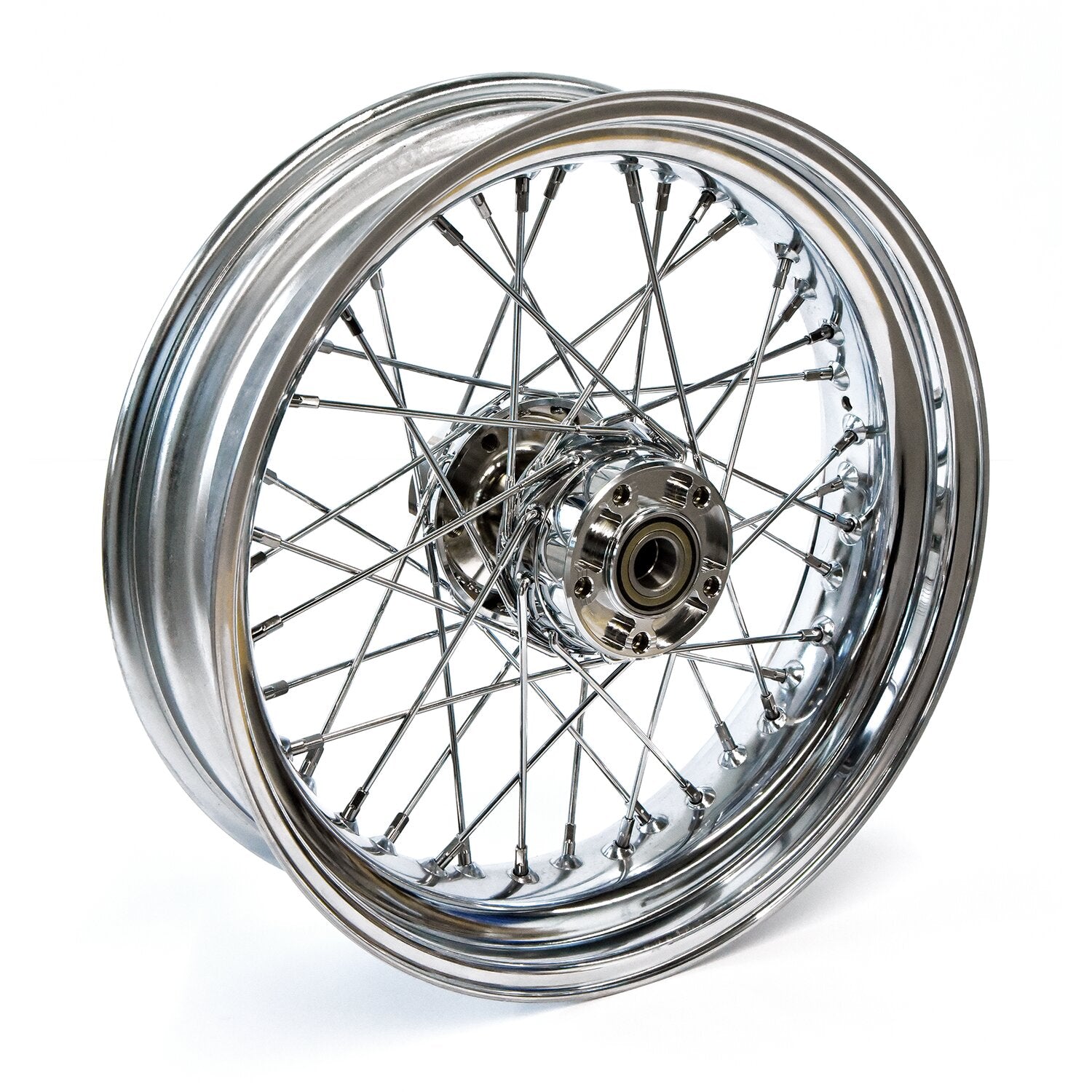 MCS 4.50 x 17 rear wheel 40 spokes chrome