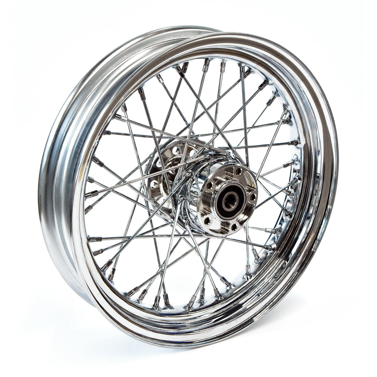 MCS 3.00 x 16 front wheel 40 spokes chrome