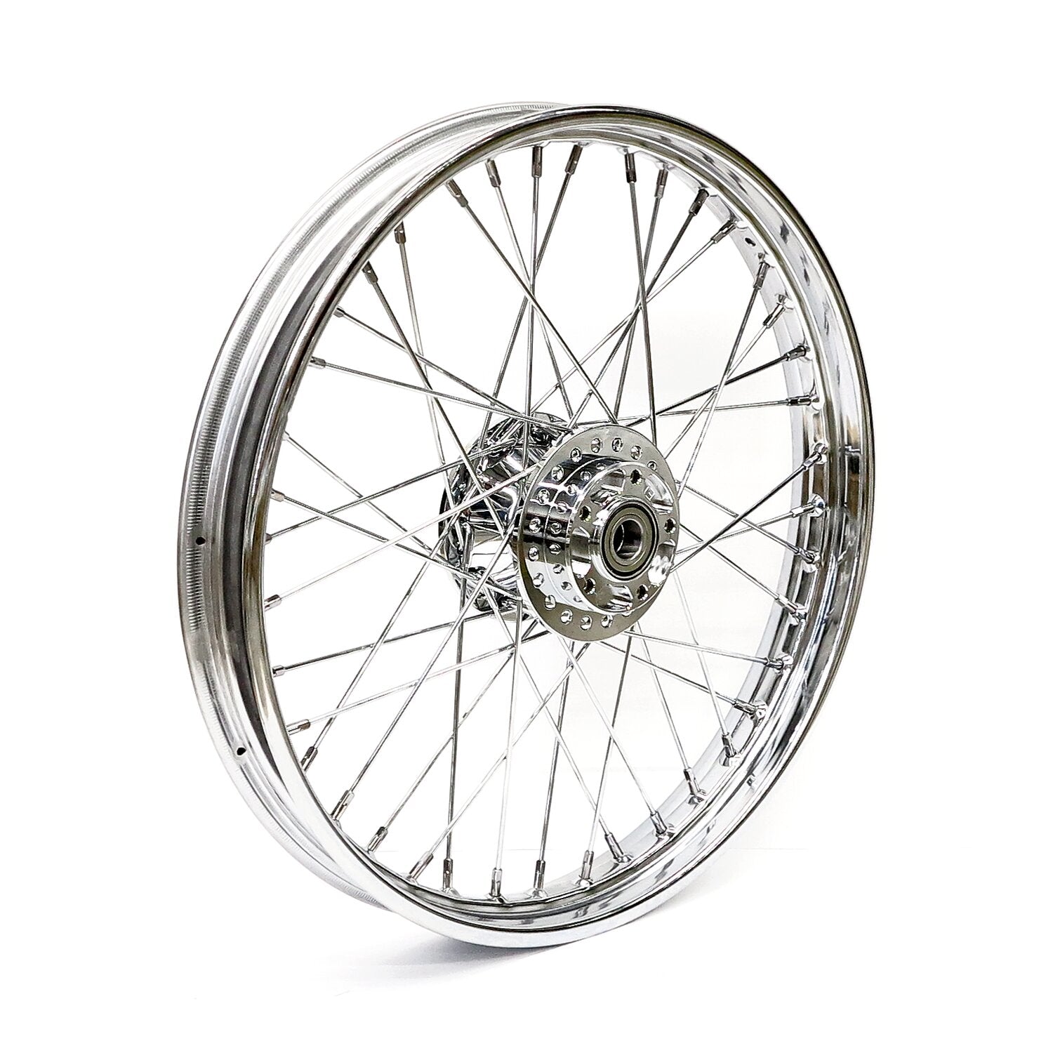 MCS 2.15 x 21 front wheel 40 spokes chrome