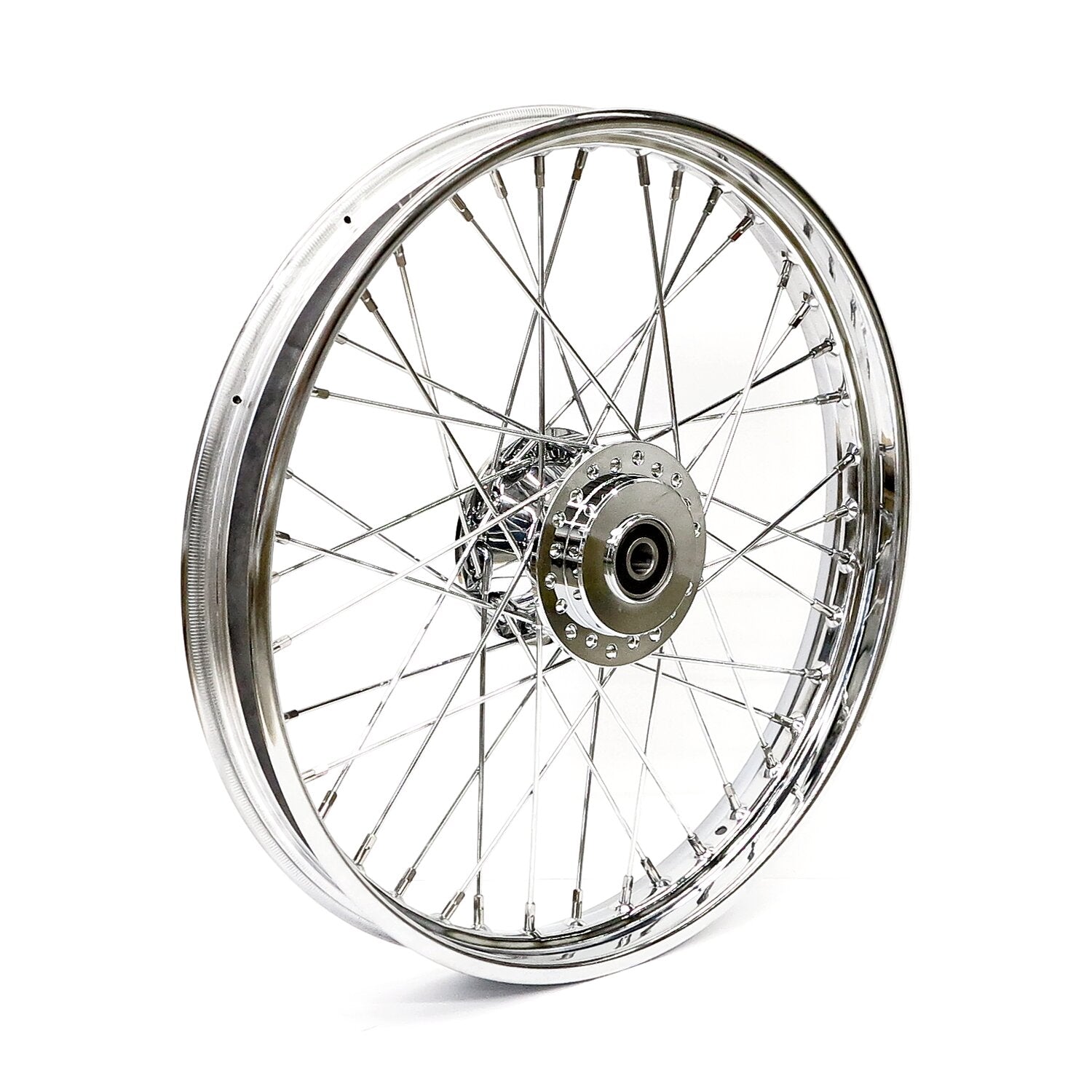 MCS 2.15 x 21 front wheel 40 spokes chrome