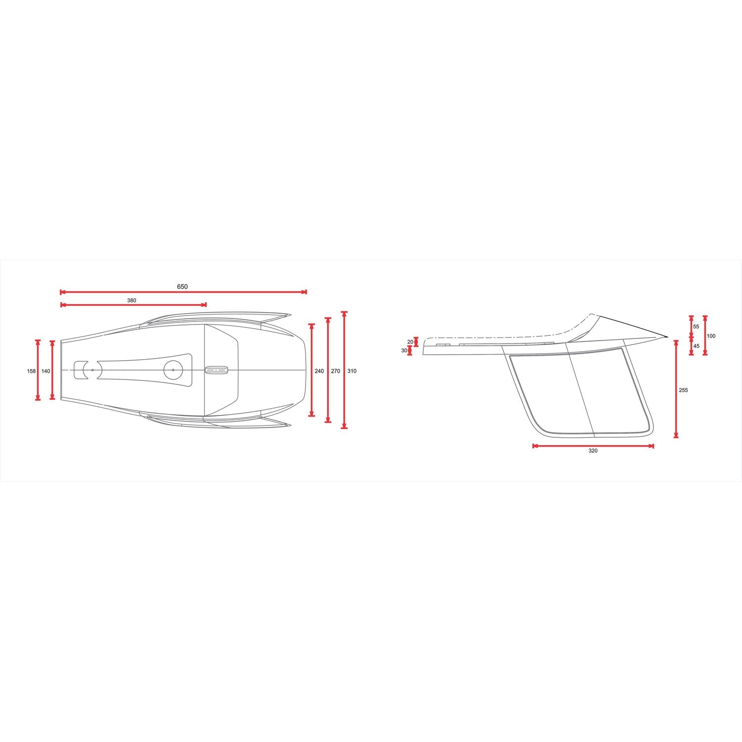 C-Racer Flat Racer SCR4 seat - Dark brown