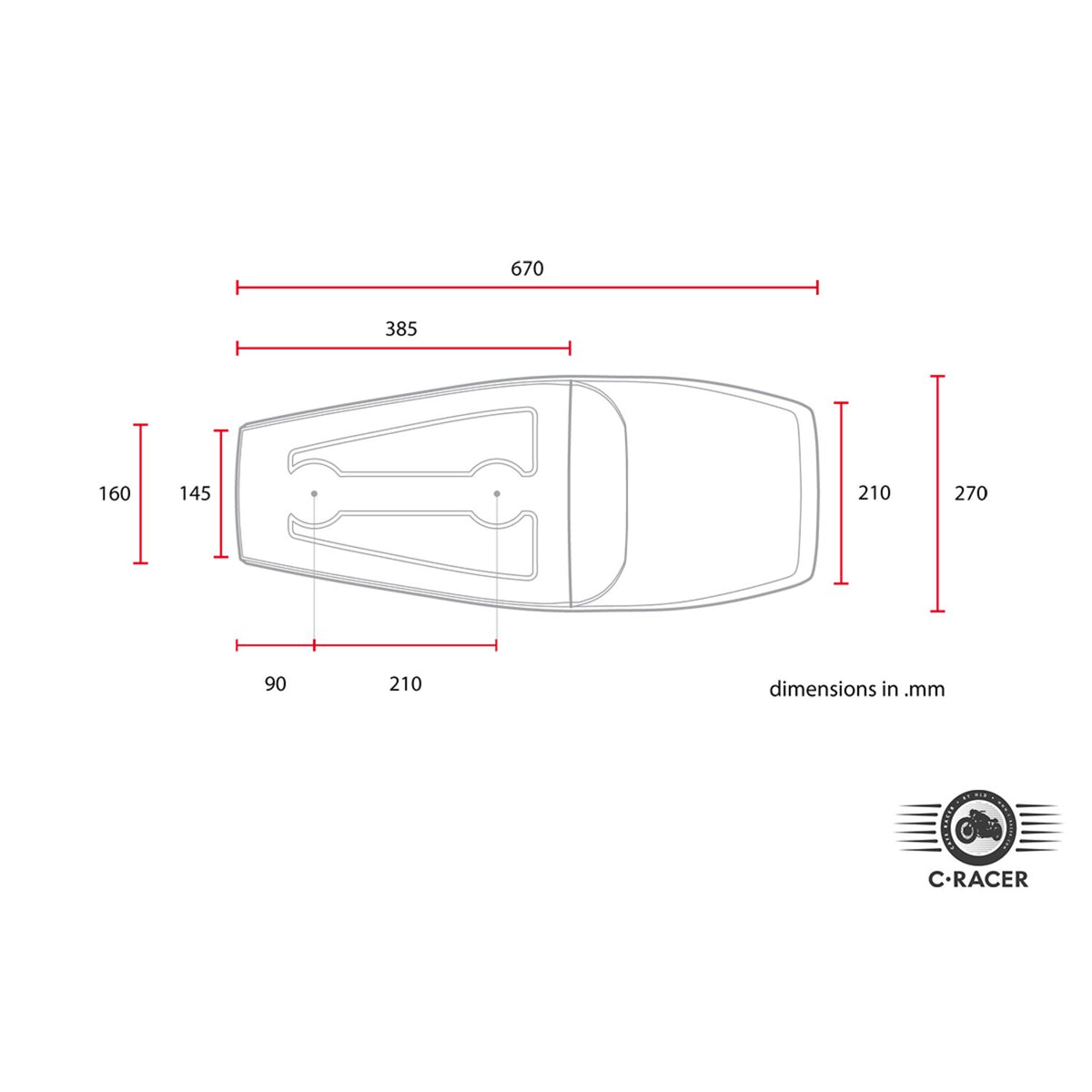 C-Racer Bolntor SCR5 Flat Track seat - Dark brown