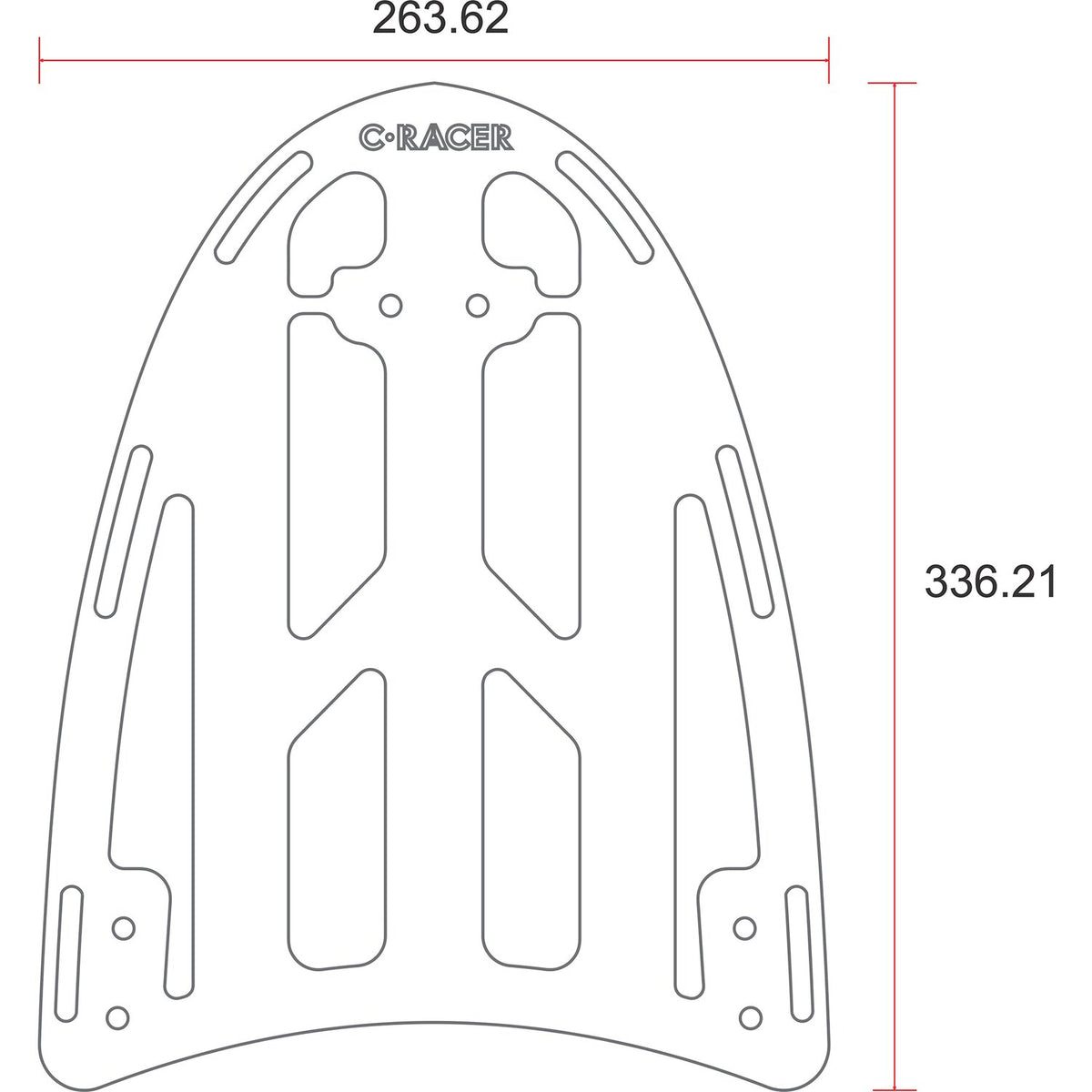 C-Racer BMW R100 Scrambler seat 04 black