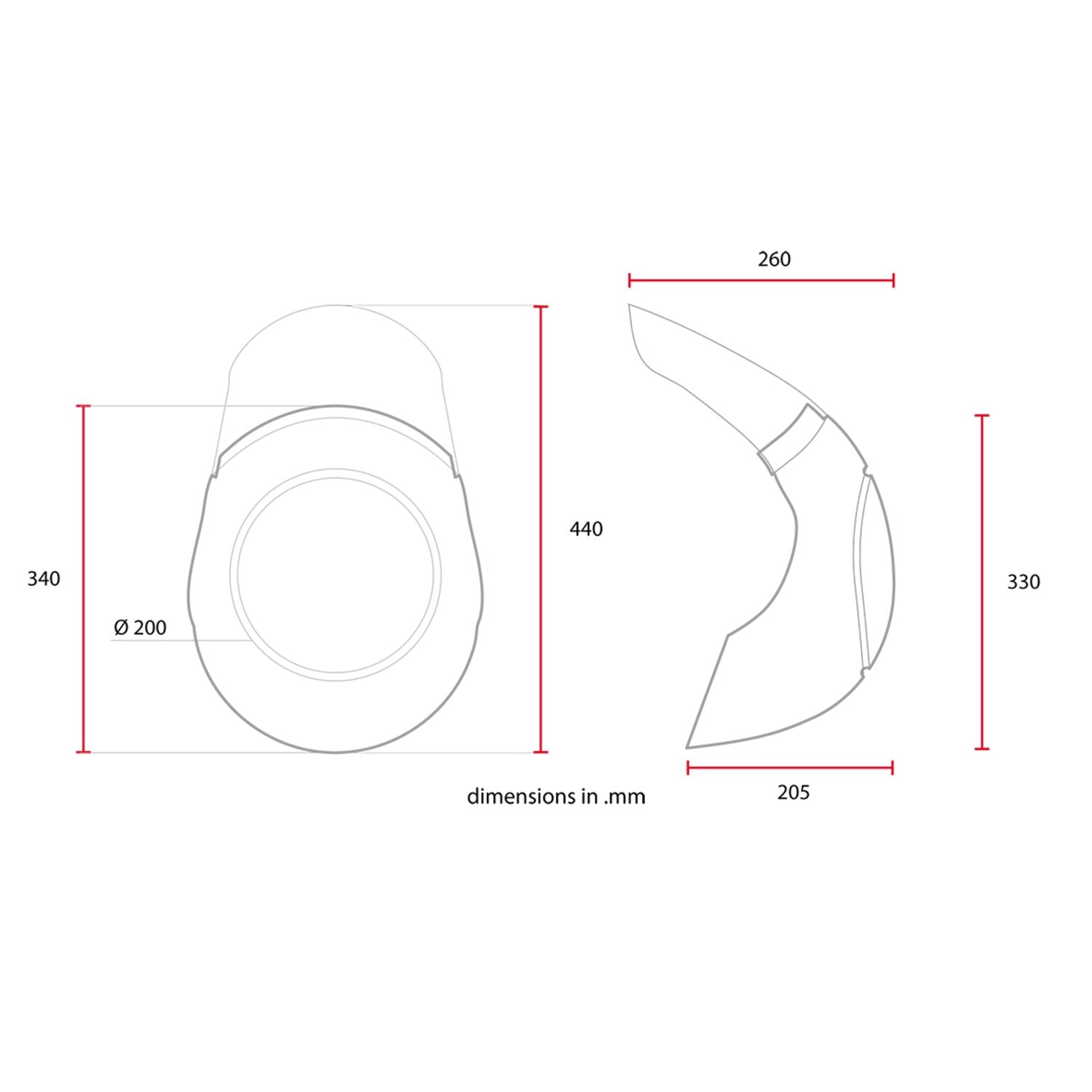 C-Racer universal Cafe Racer mask No1