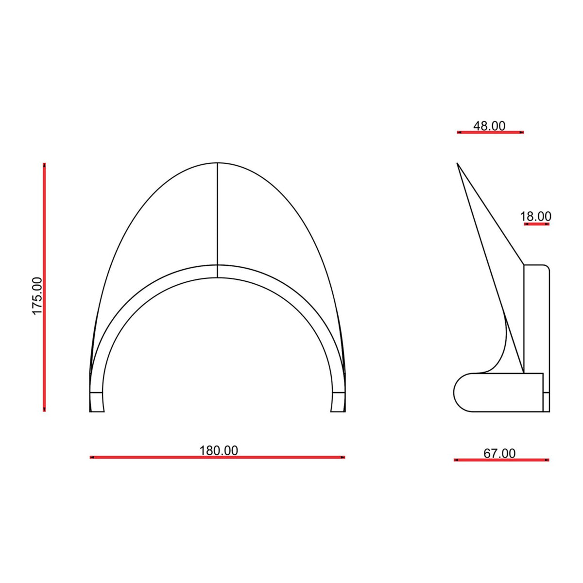 C-Racer universal Cafe Racer front mask No11