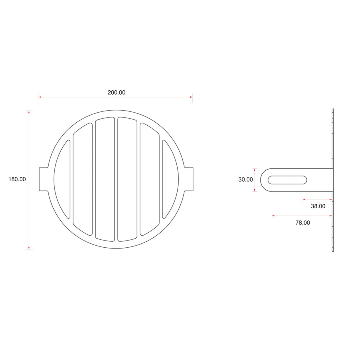C-Racer universal headlight grill No2 Bars