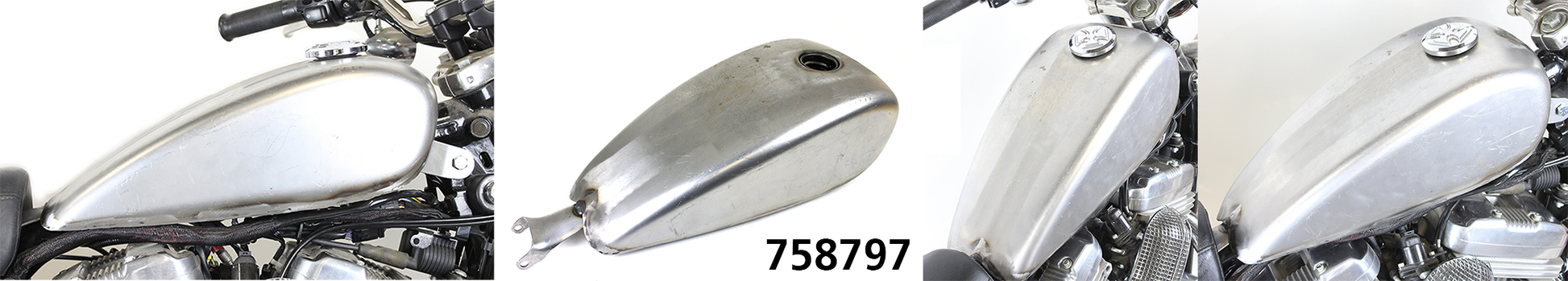 V-Twin Replica XL 2 Gallon Steel Gas Tank Raw – Gas- & Oil Tank