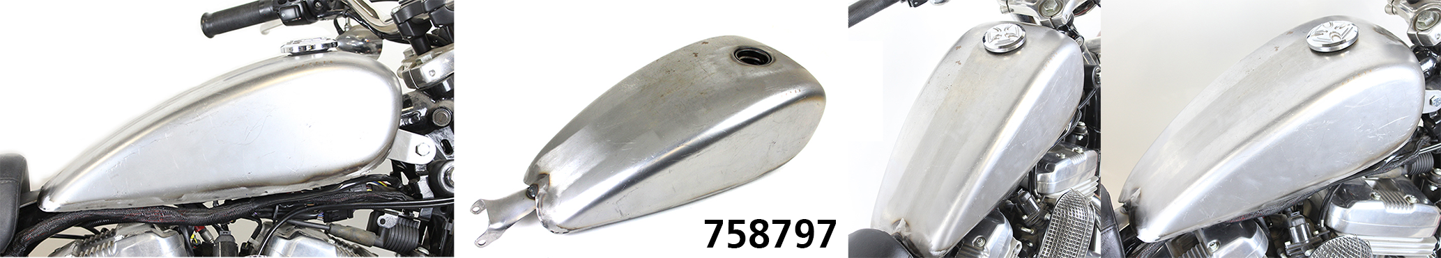 V-Twin Replica XL 2 Gallon Steel Gas Tank Raw – Gas- & Oil Tank