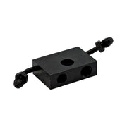 Goodridge ABS adapter front - Black plated carbon steel