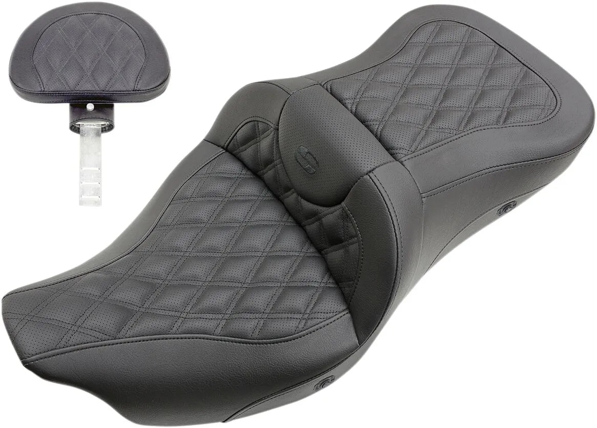 Saddlemen Heated Roadsofa Lattice Stitched Seat