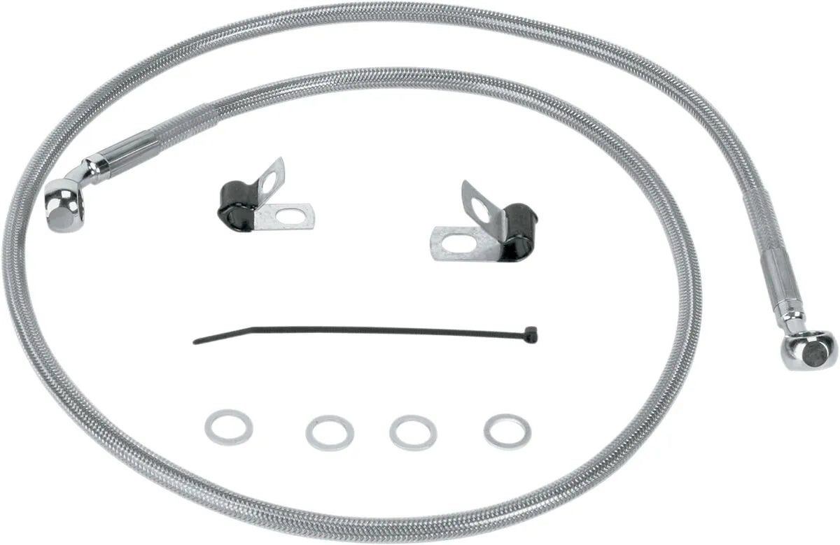 Drag Specialties Rustfri Stål Bremse Slange Kit - 41.75"