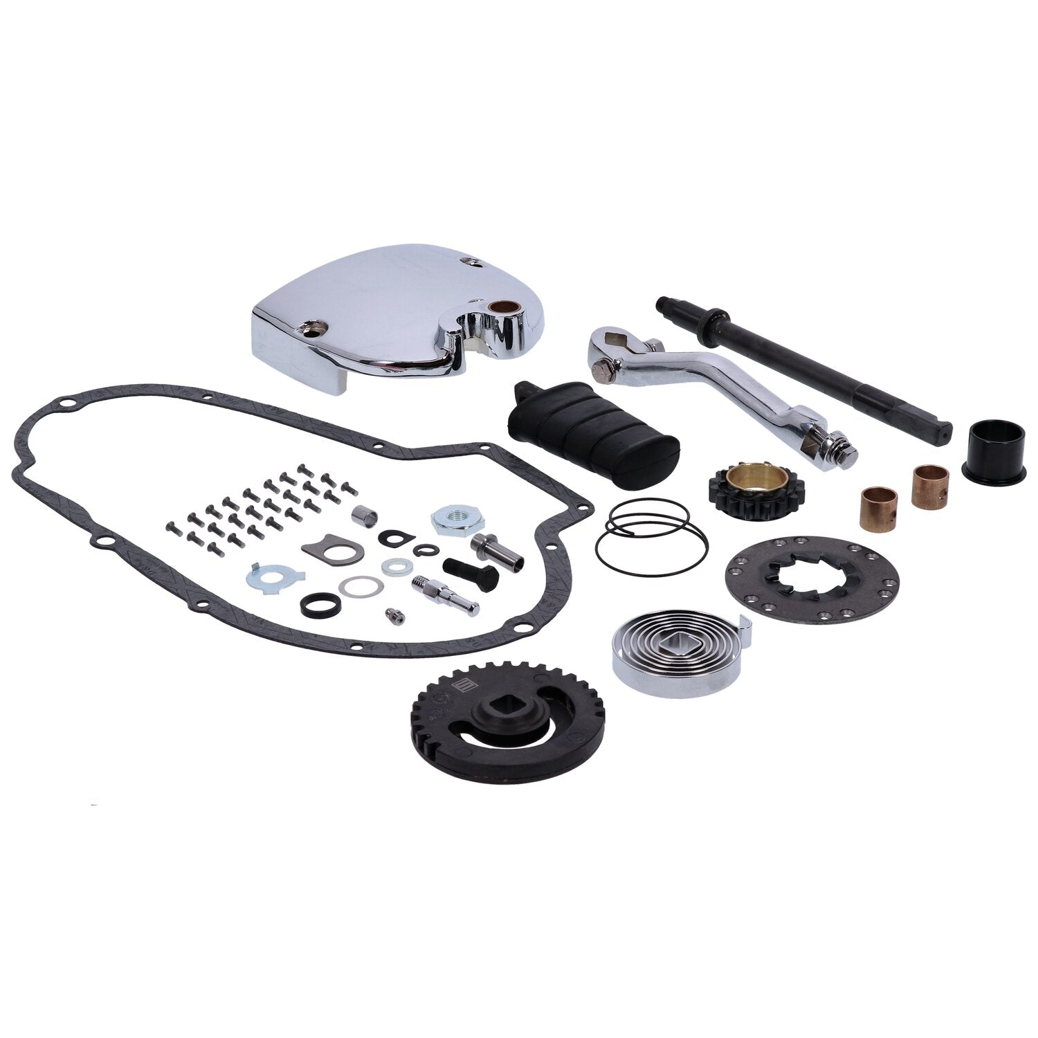 MCS Sportster kick start kit - Chrome