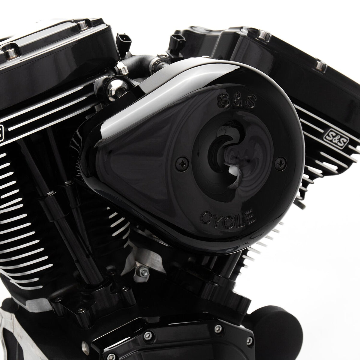 S&S Stealth black teardrop air cleaner kit