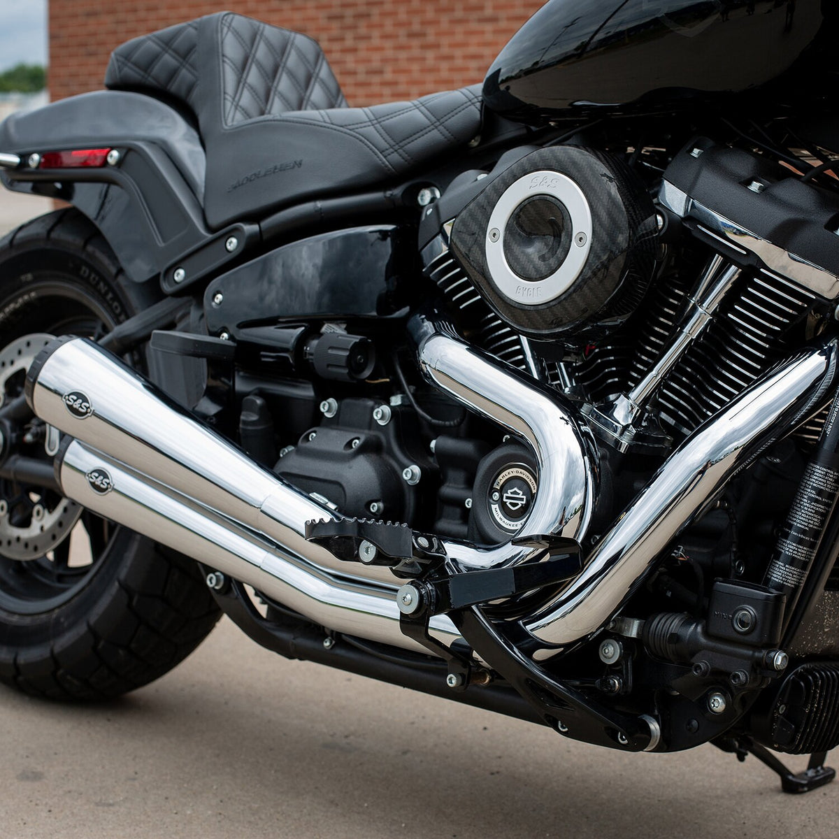 S&S Stealth carbon teardrop air cleaner kit