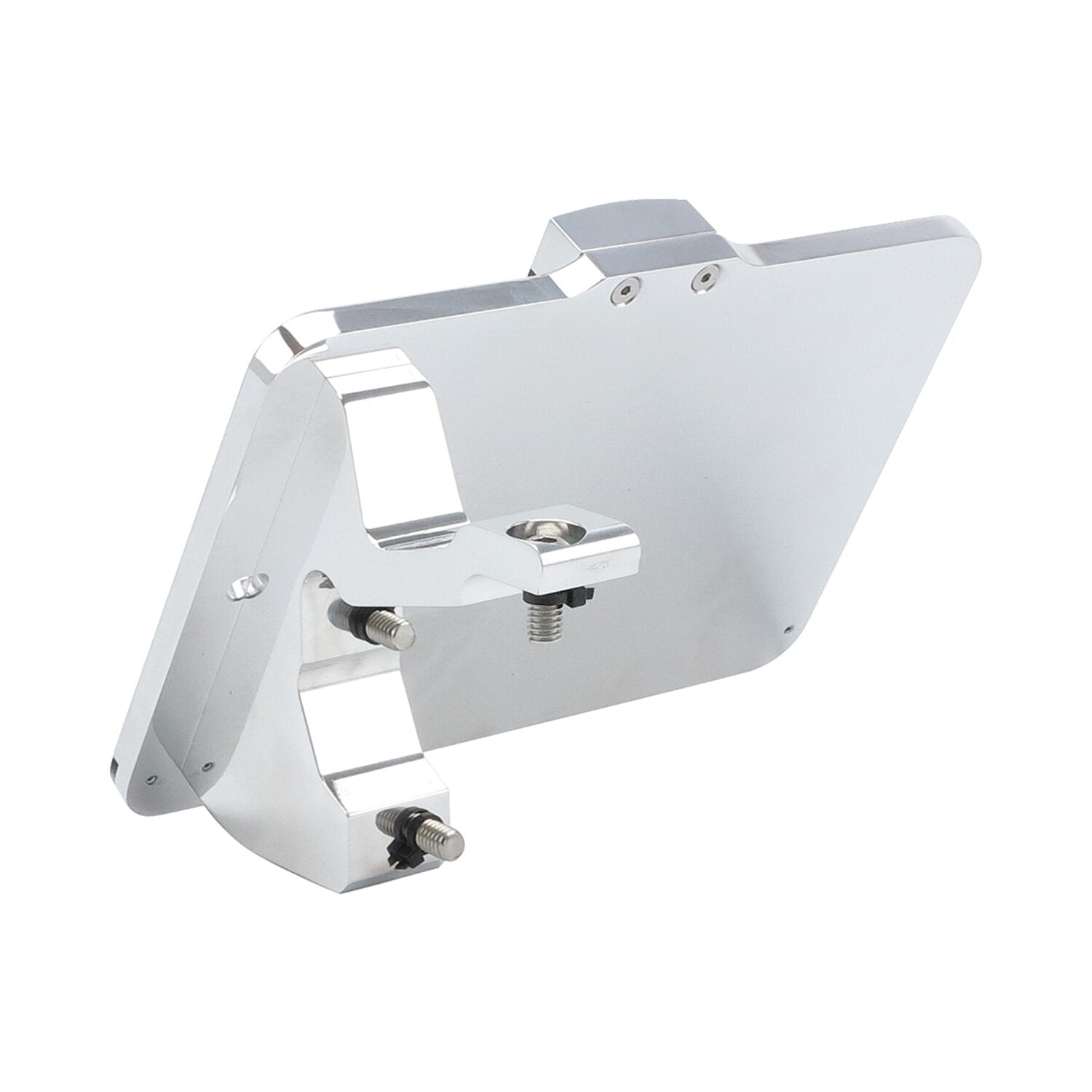 CPV 'slide-in' license plate bracket - Side mount polished