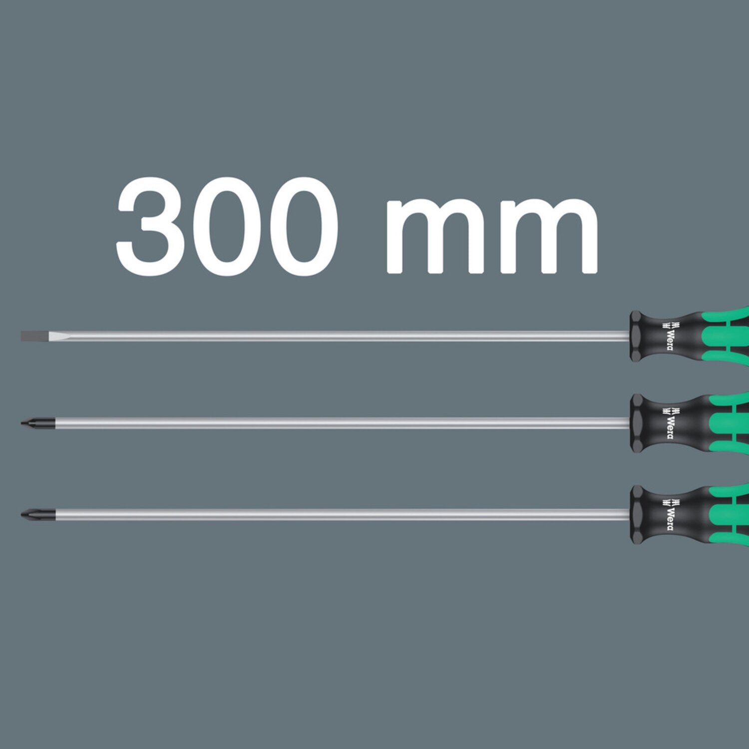 Wera screwdriver set 3 pcs - Kraftform 300 plus extra long