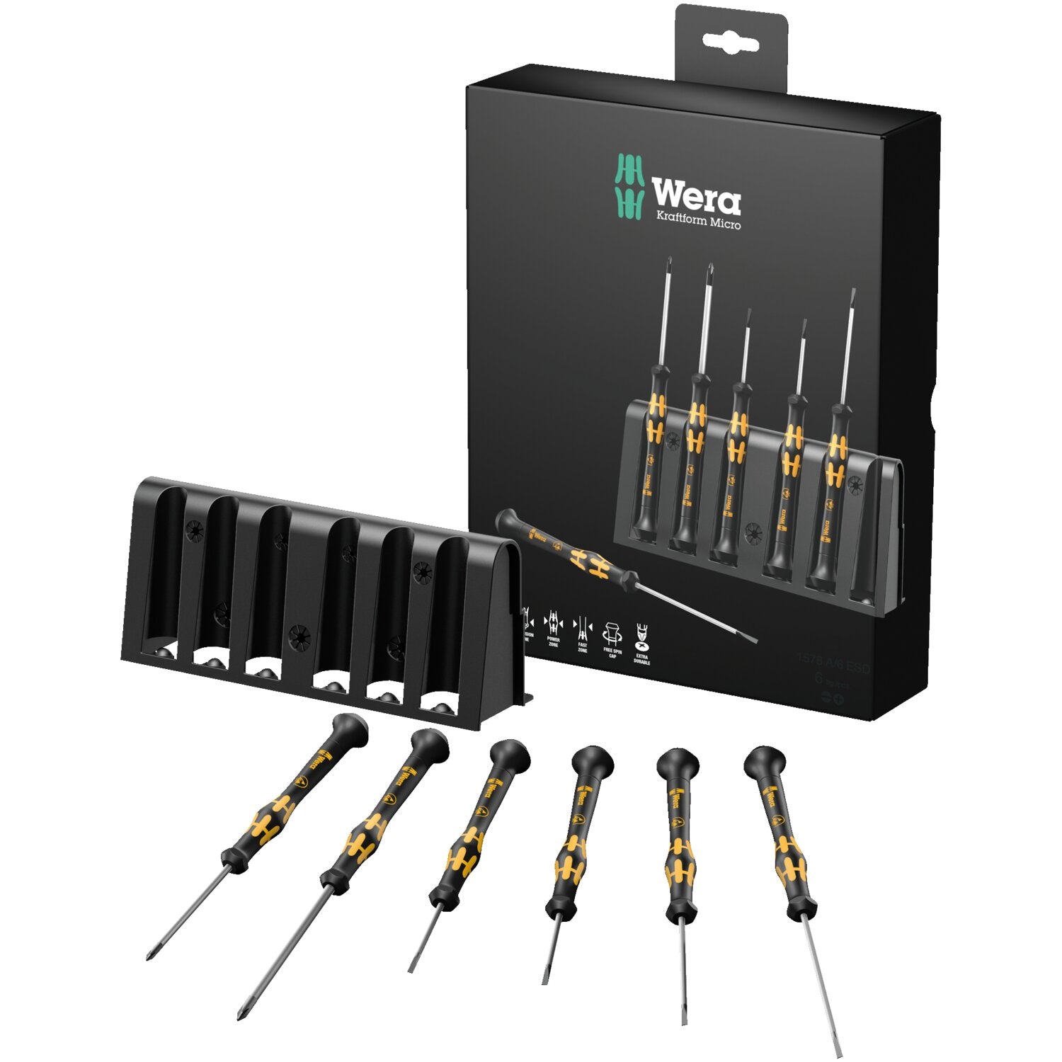 Wera ESD-safe screwdriver set for electronic applications