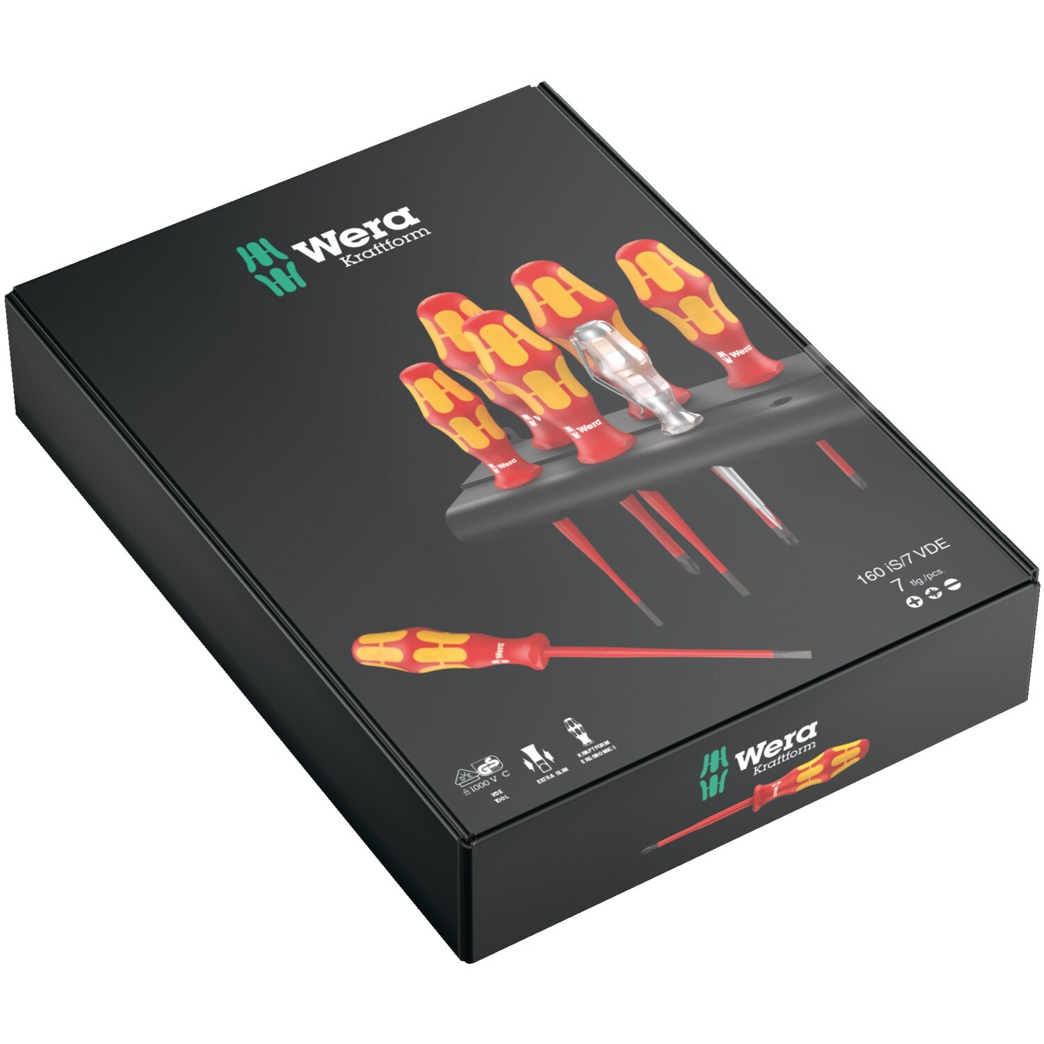 Wera screwdriver & voltage tester kit 7 pcs - Kraftform Plus