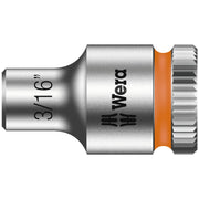 Wera Zyklop 1/4" socket - US sizes 3/16"