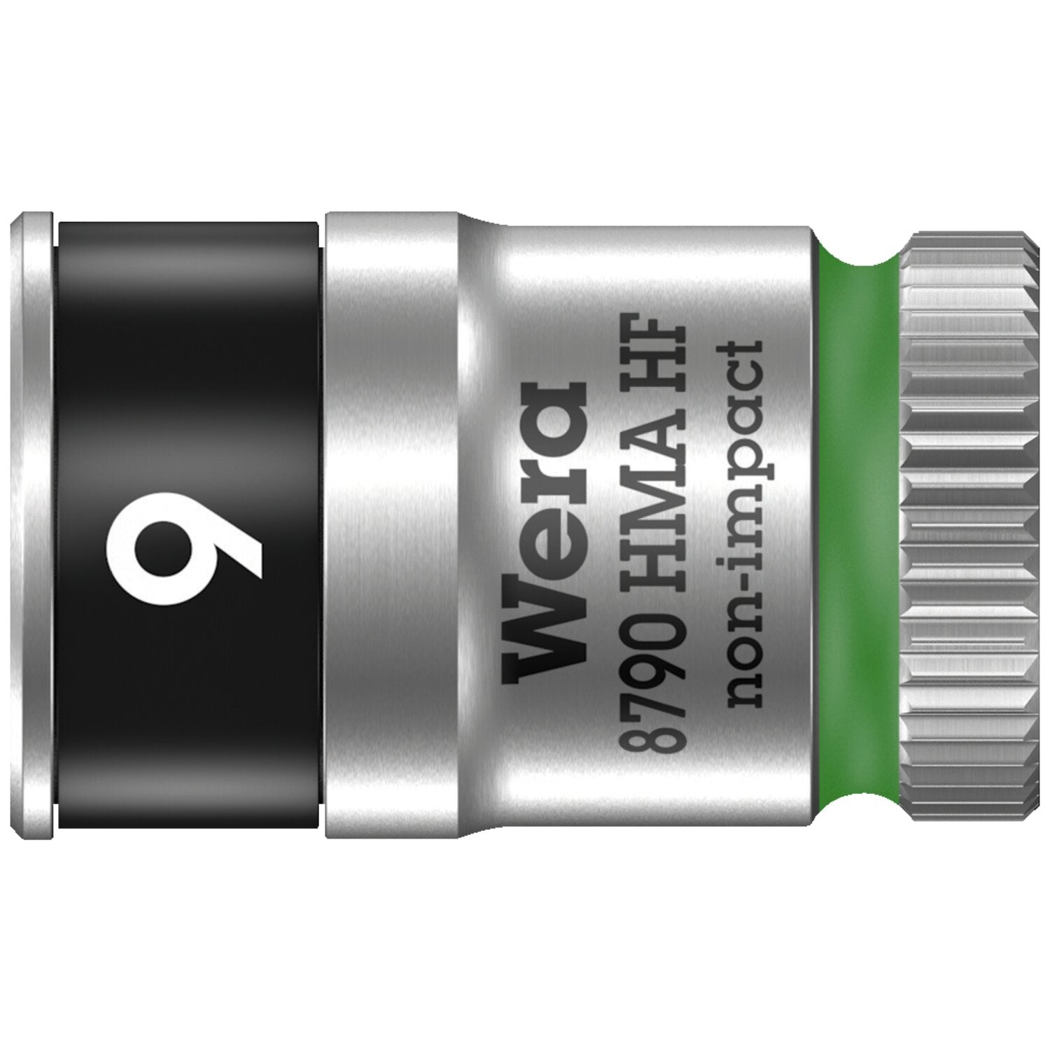 Wera Zyklop 1/4" socket with holding function - Metric 9.0