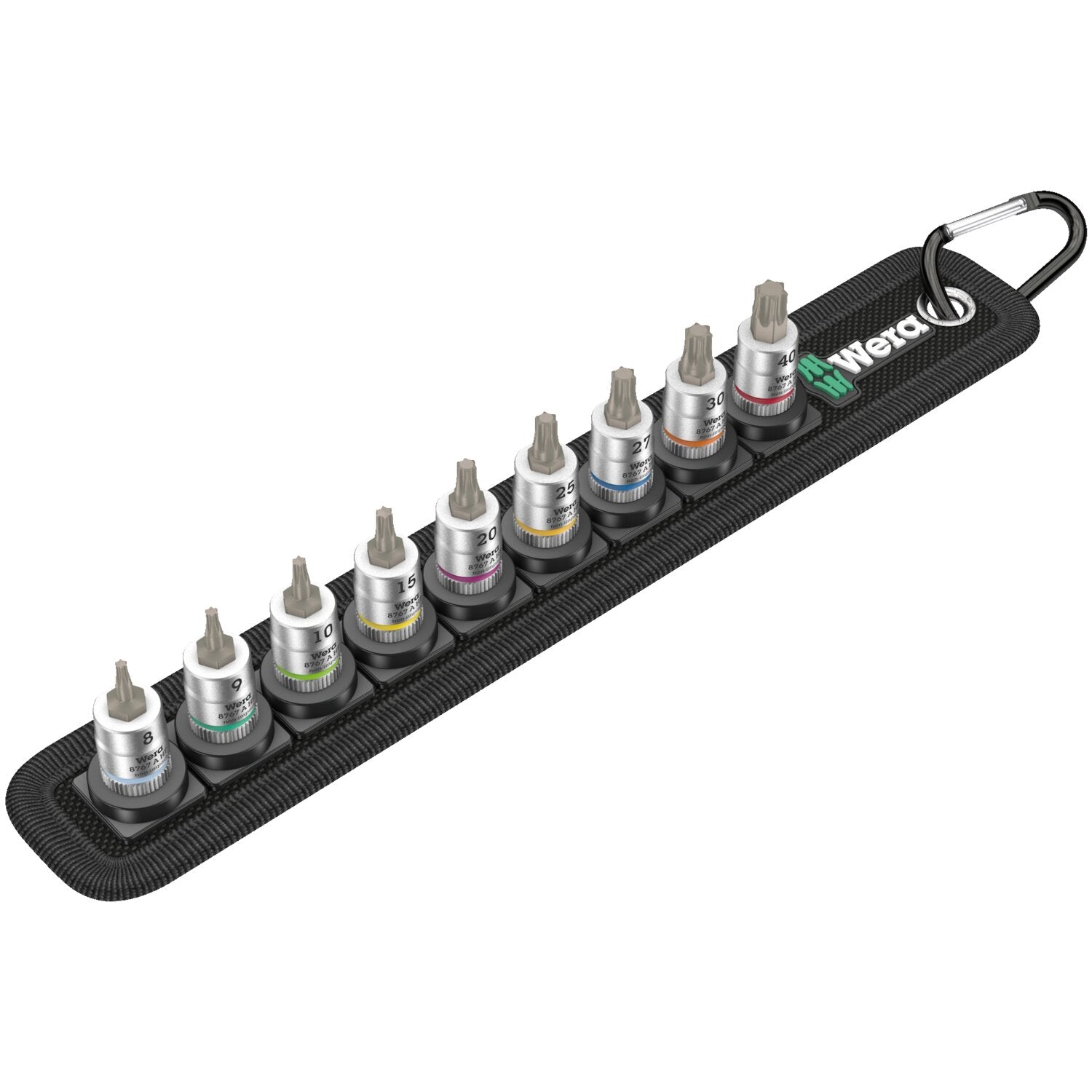 Wera socket belt with 1/4" drive Torx® socket bits