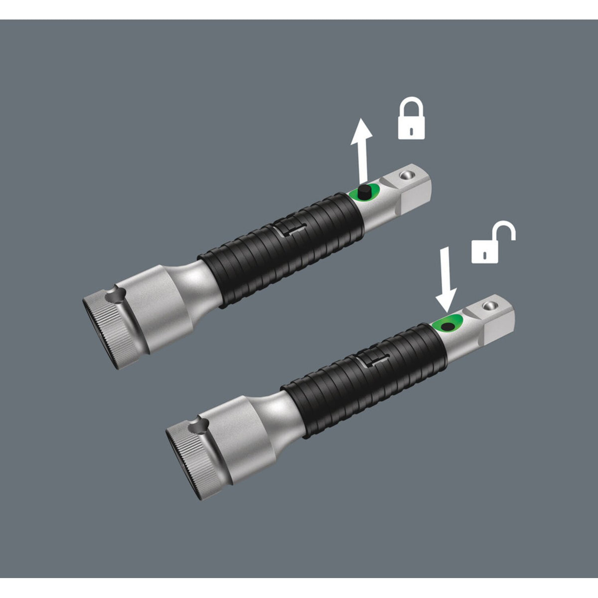 Wera Zyklop 1/4" Flexible lock short extension 75mm