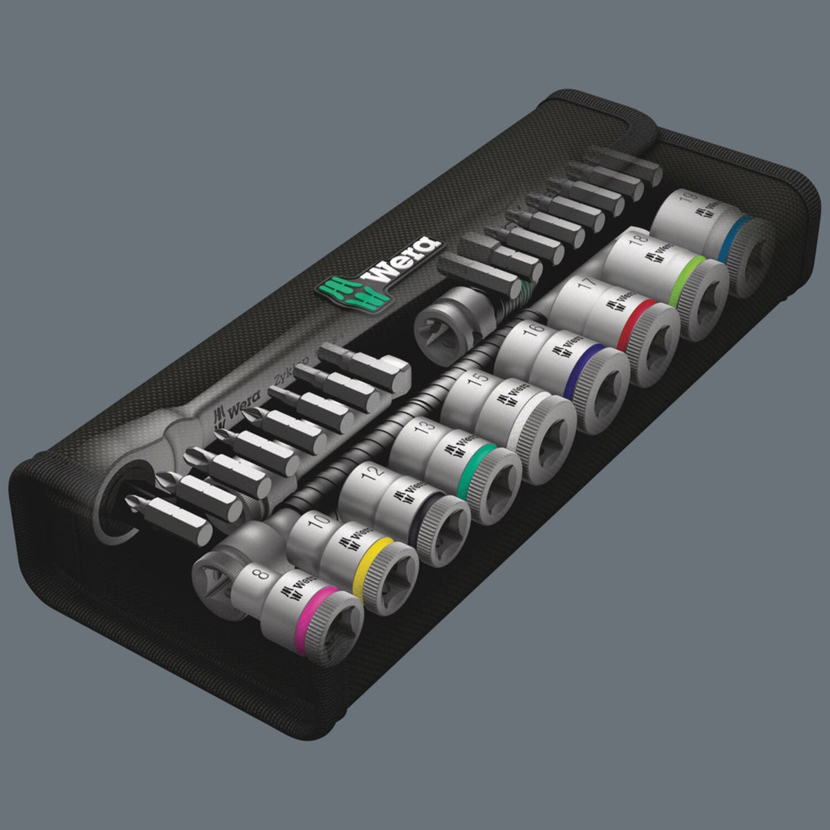 Wera Zyklop metal ratchet kit 29 pcs - 3/8" drive - Metric