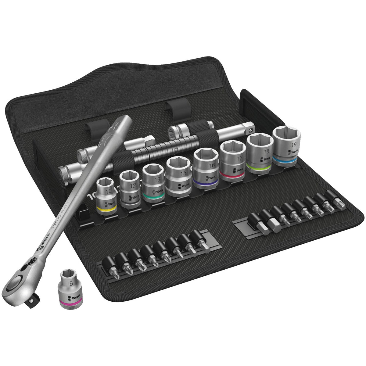 Wera Zyklop metal ratchet kit 29 pcs - 3/8" drive - Metric