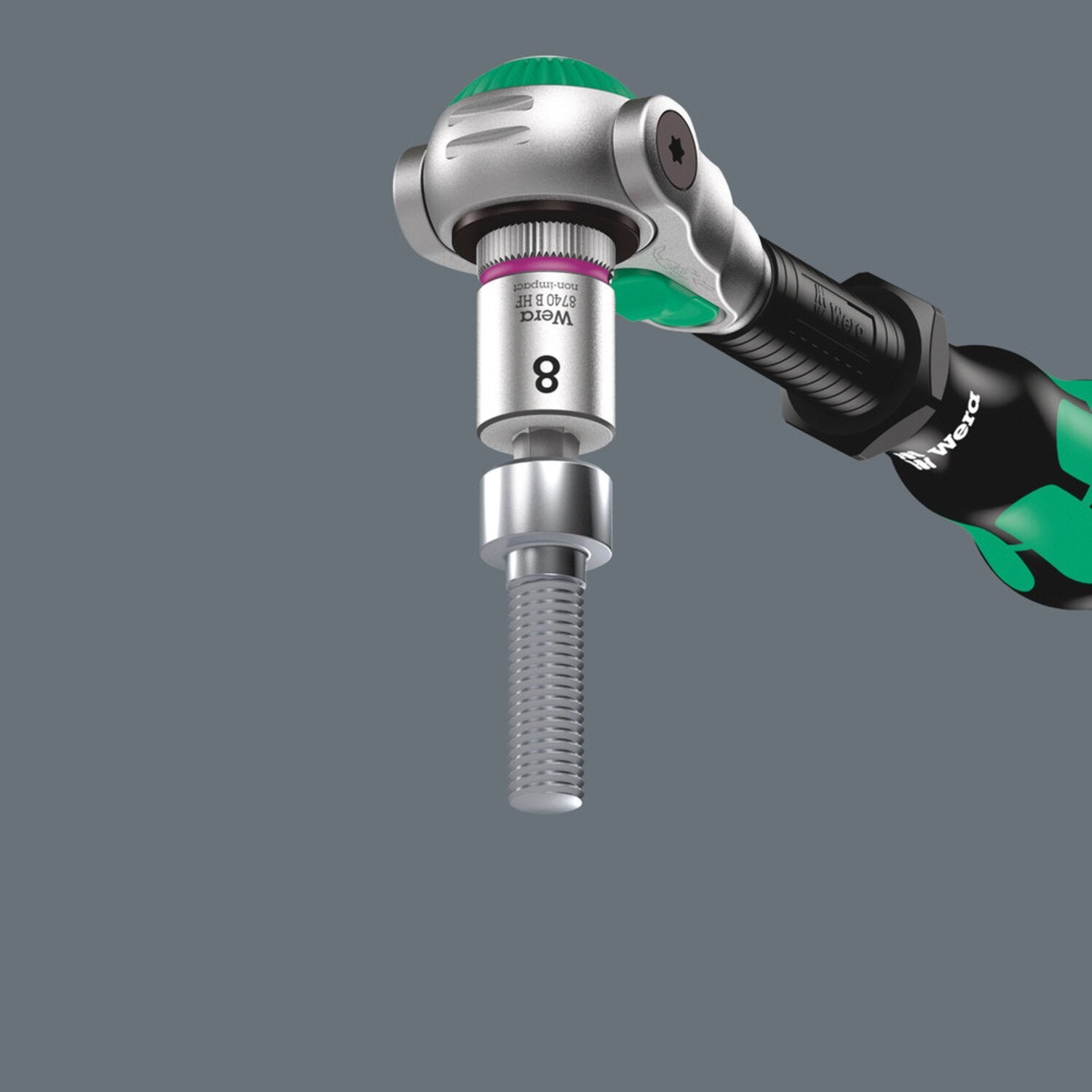 Wera Zyklop 3/8" Hex socket bit with holding function Metric