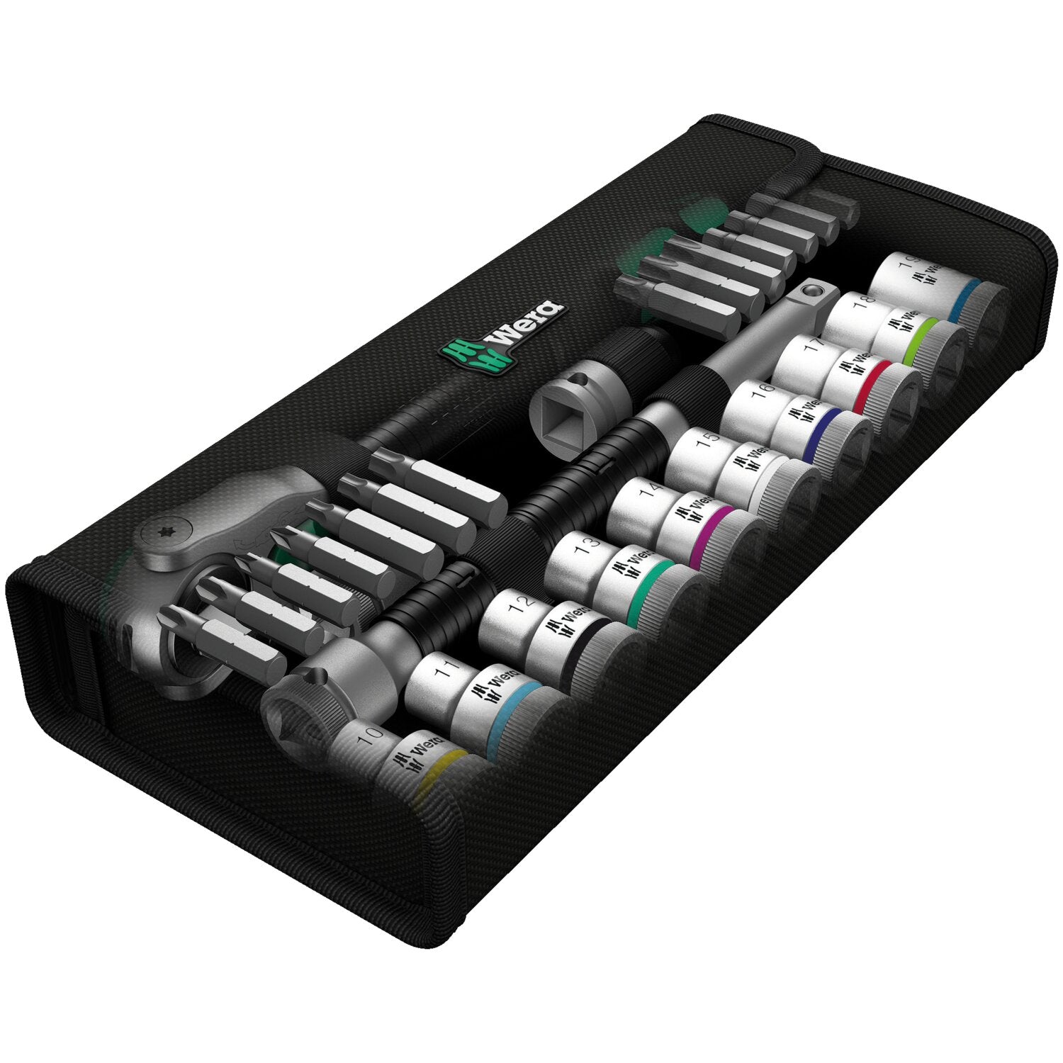 Wera Zyklop speed ratchet kit 1/2" drive - Metric sizes