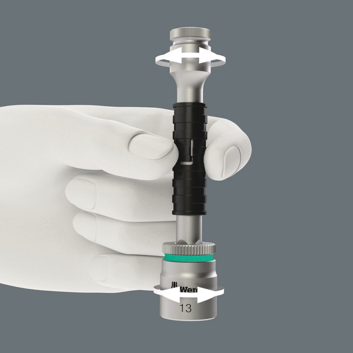 Wera Zyklop 1/2" flexible lock short extension 125mm