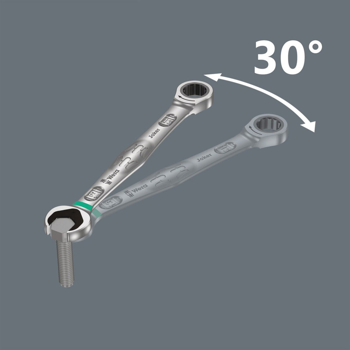 Wera ratcheting wrench open/ box end 10mm Joker - Metric