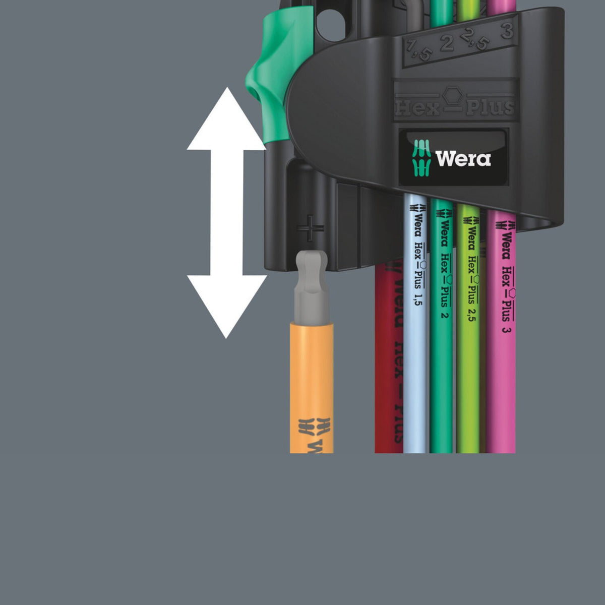 Wera hex key set multicolor Magnet - Metric