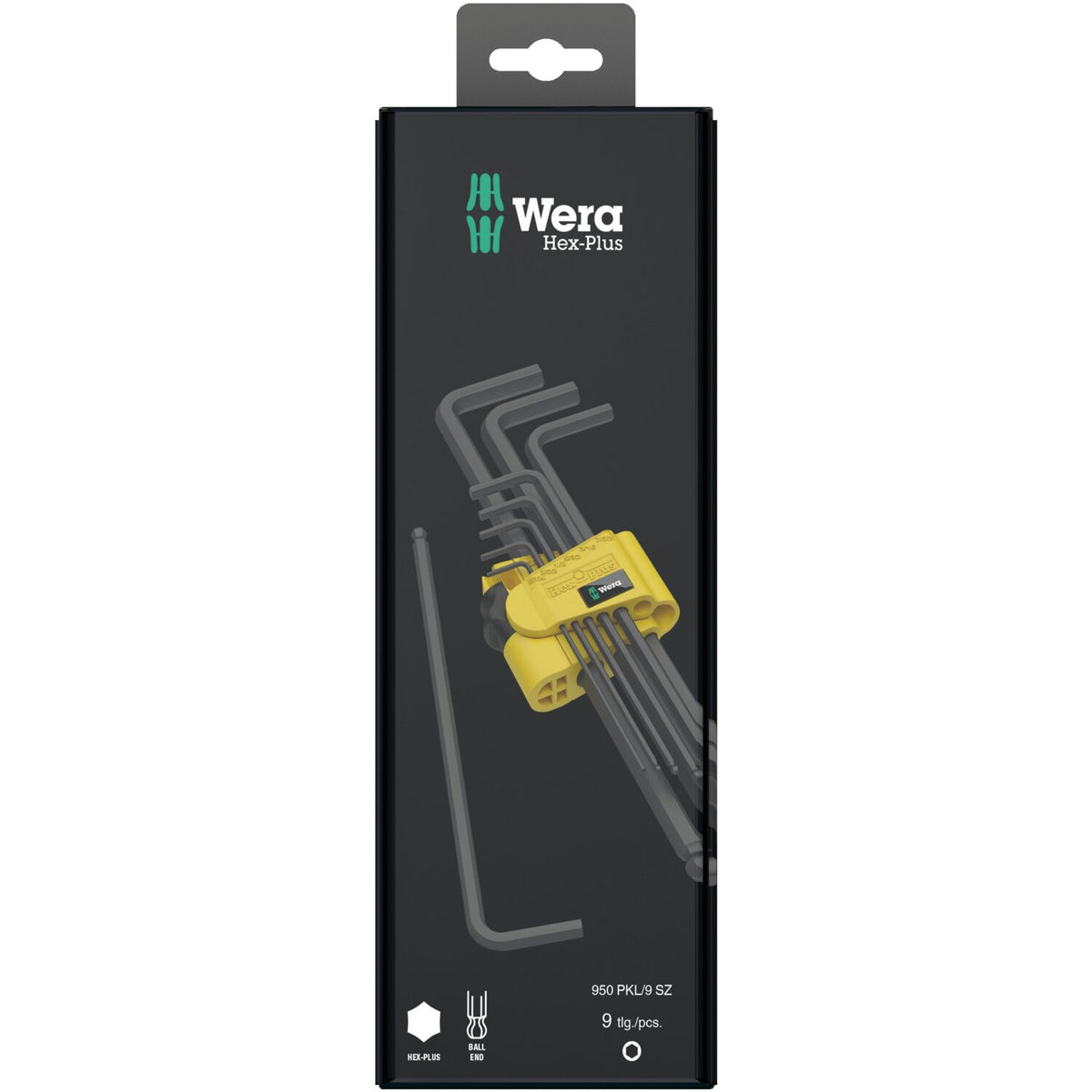 Wera hex key set blacklaser - US sizes