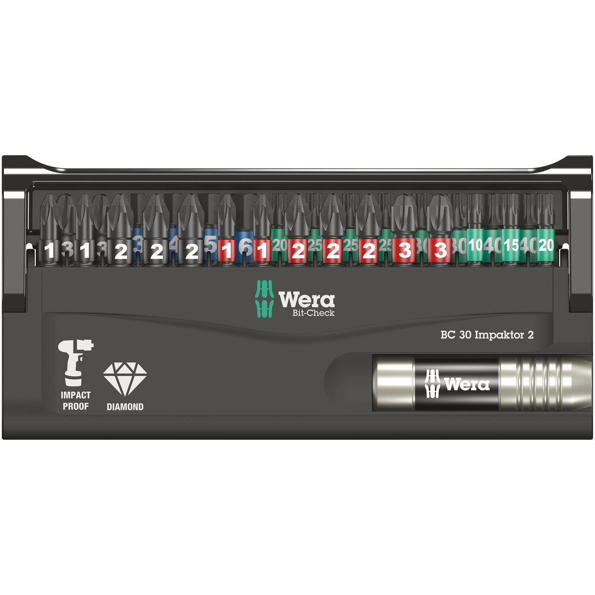 Wera bit-check 30 pcs - kit Impaktor 2