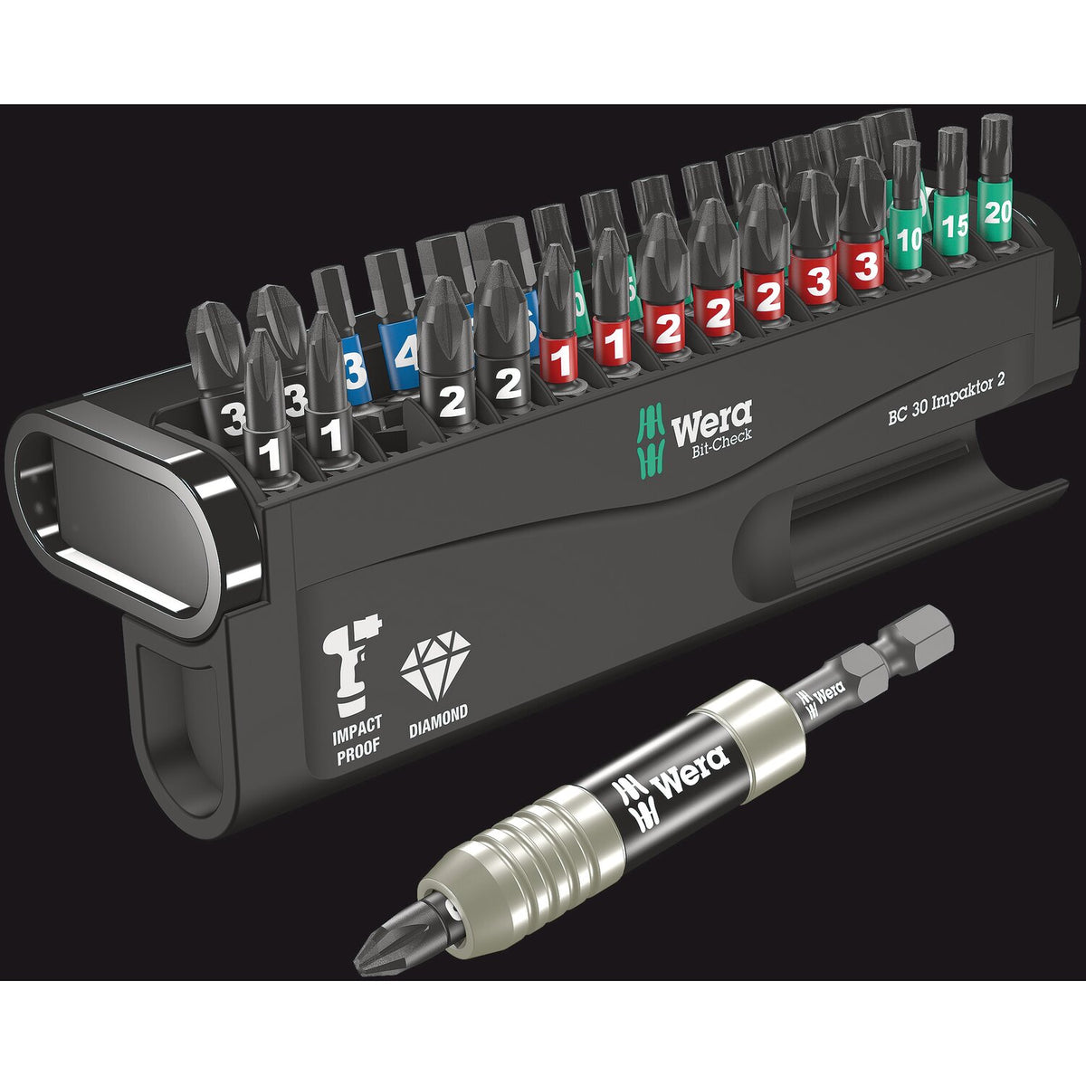 Wera bit-check 30 pcs - kit Impaktor 2