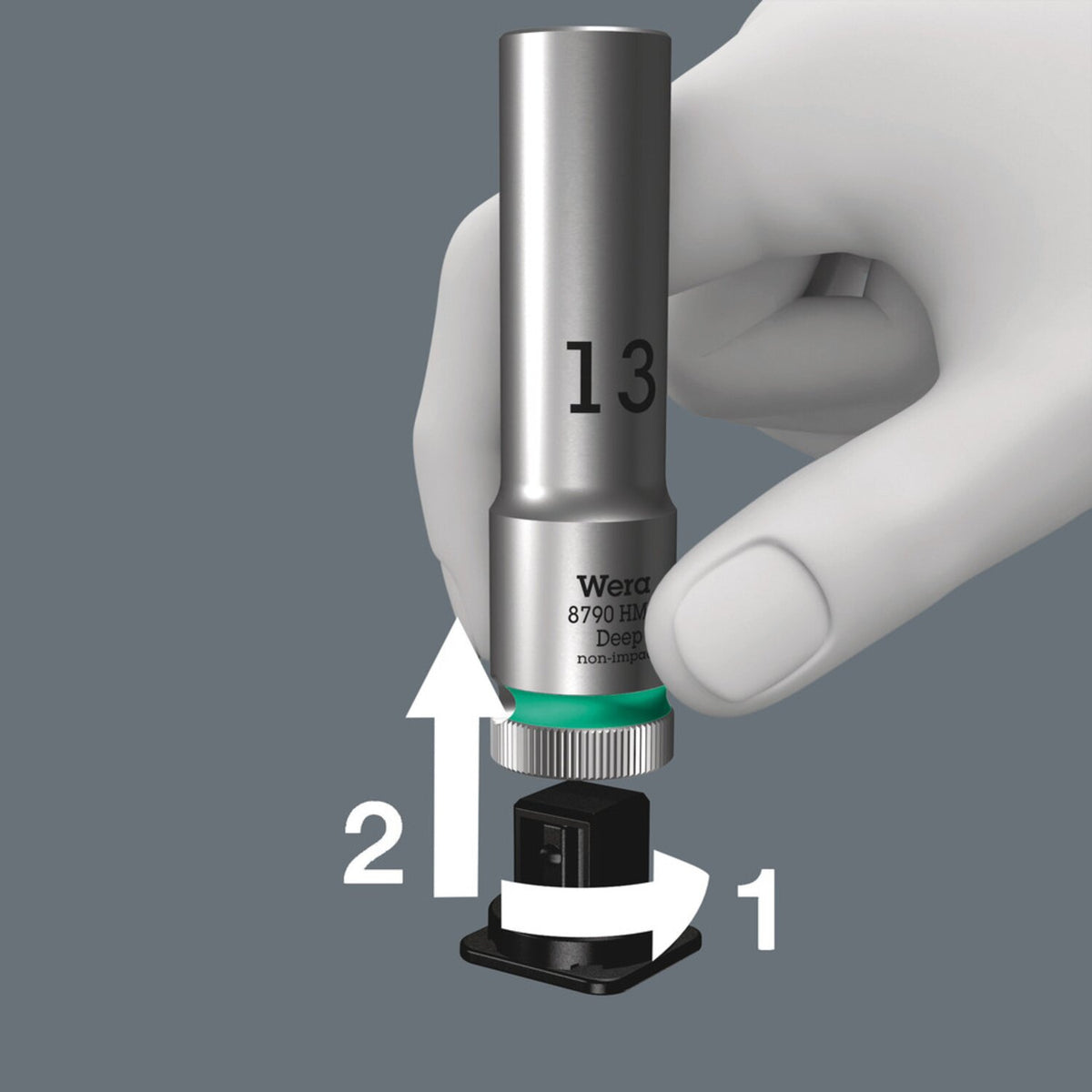 Wera socket belt with hex deep sockets - Metric