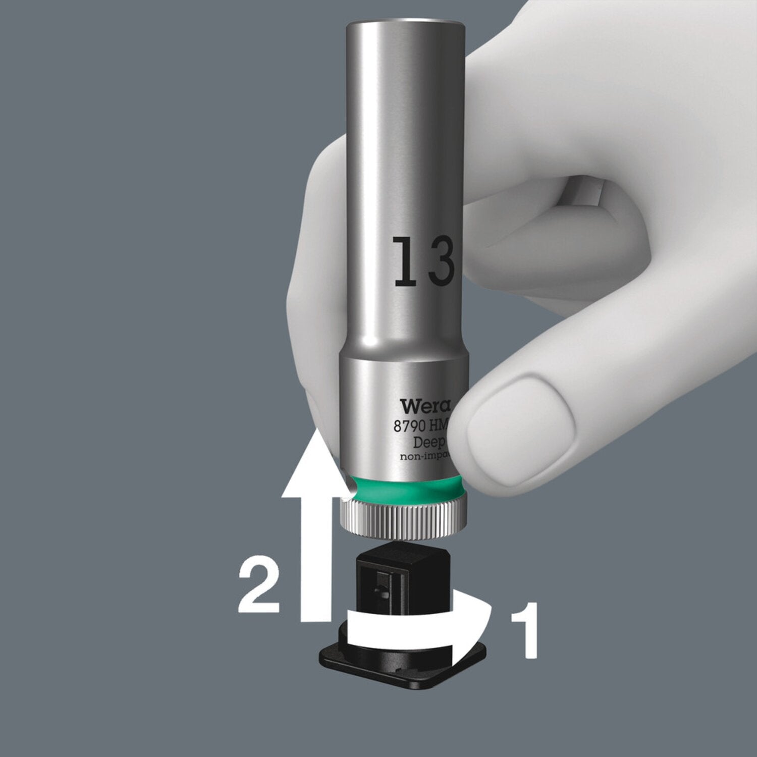Wera socket belt with hex deep sockets - Metric