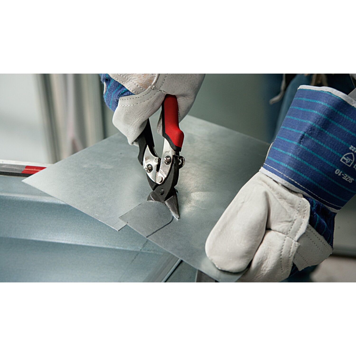 Bessey compact compound action tin snip - 180mm R