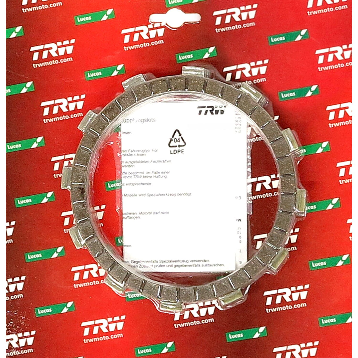 TRW clutch plate kit frictions discs