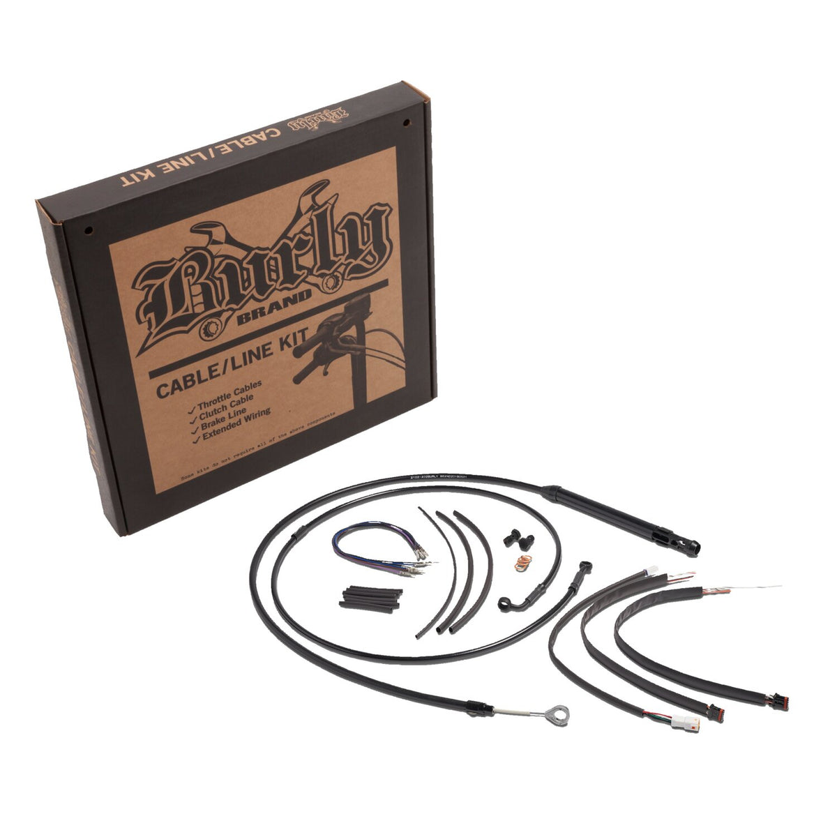 Burly high bar cable & line extension kit 16"