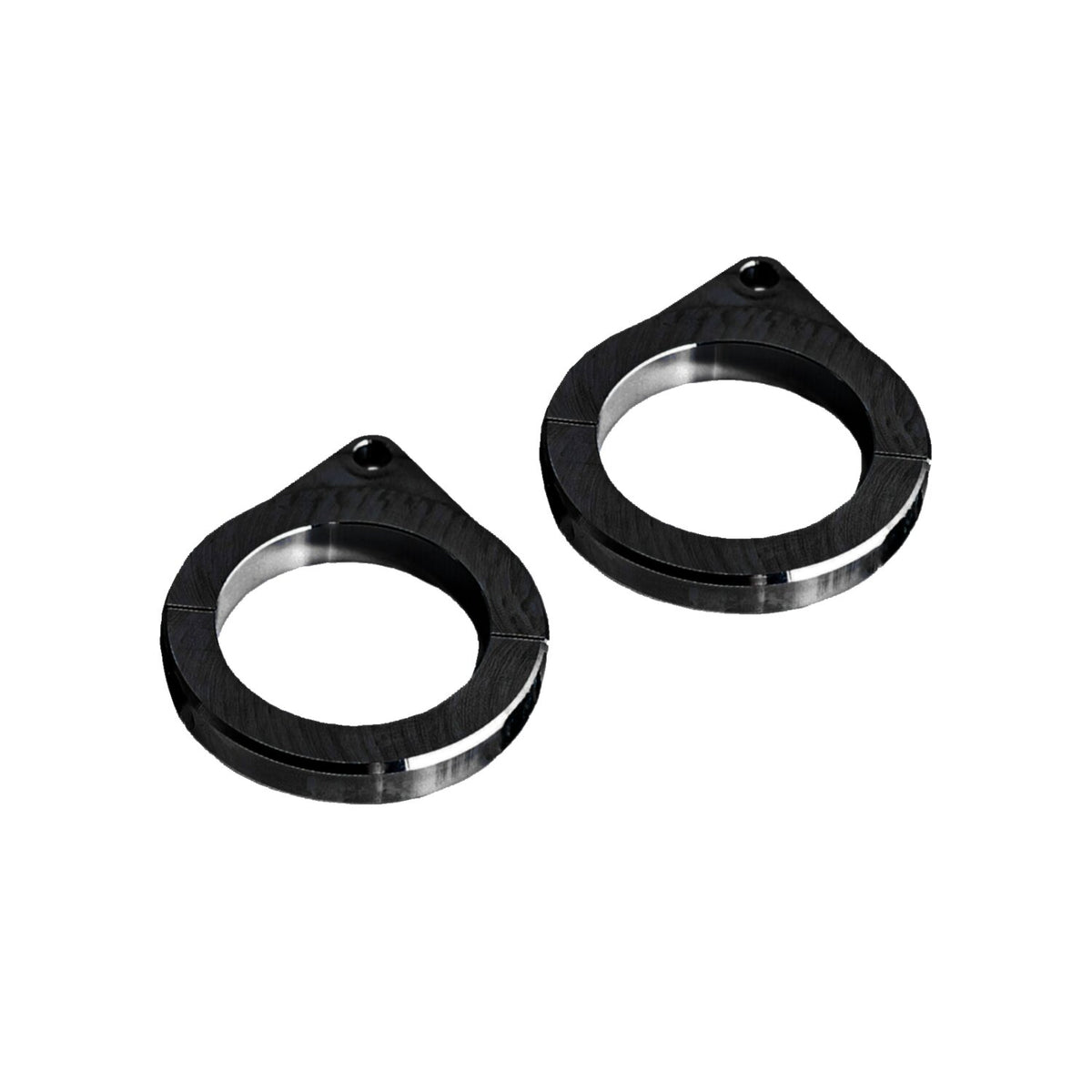Killer Custom speedometer housing brackets - 1" Black