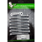 Gardner-Westcott crankcase bolt kit - Chrome