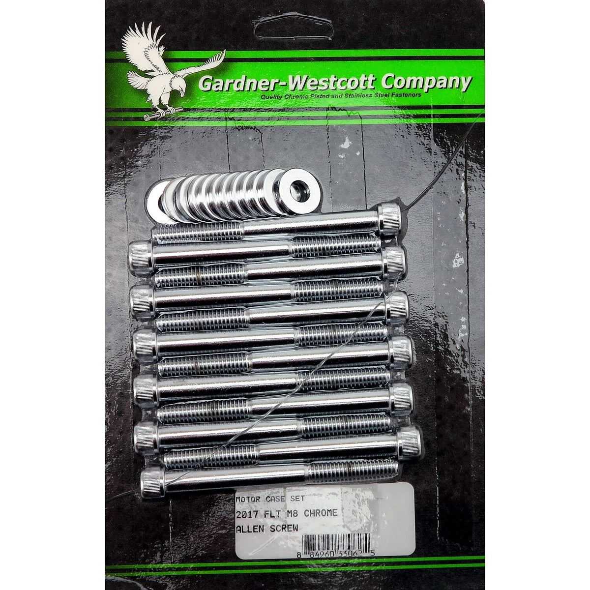 Gardner-Westcott crankcase bolt kit - Chrome