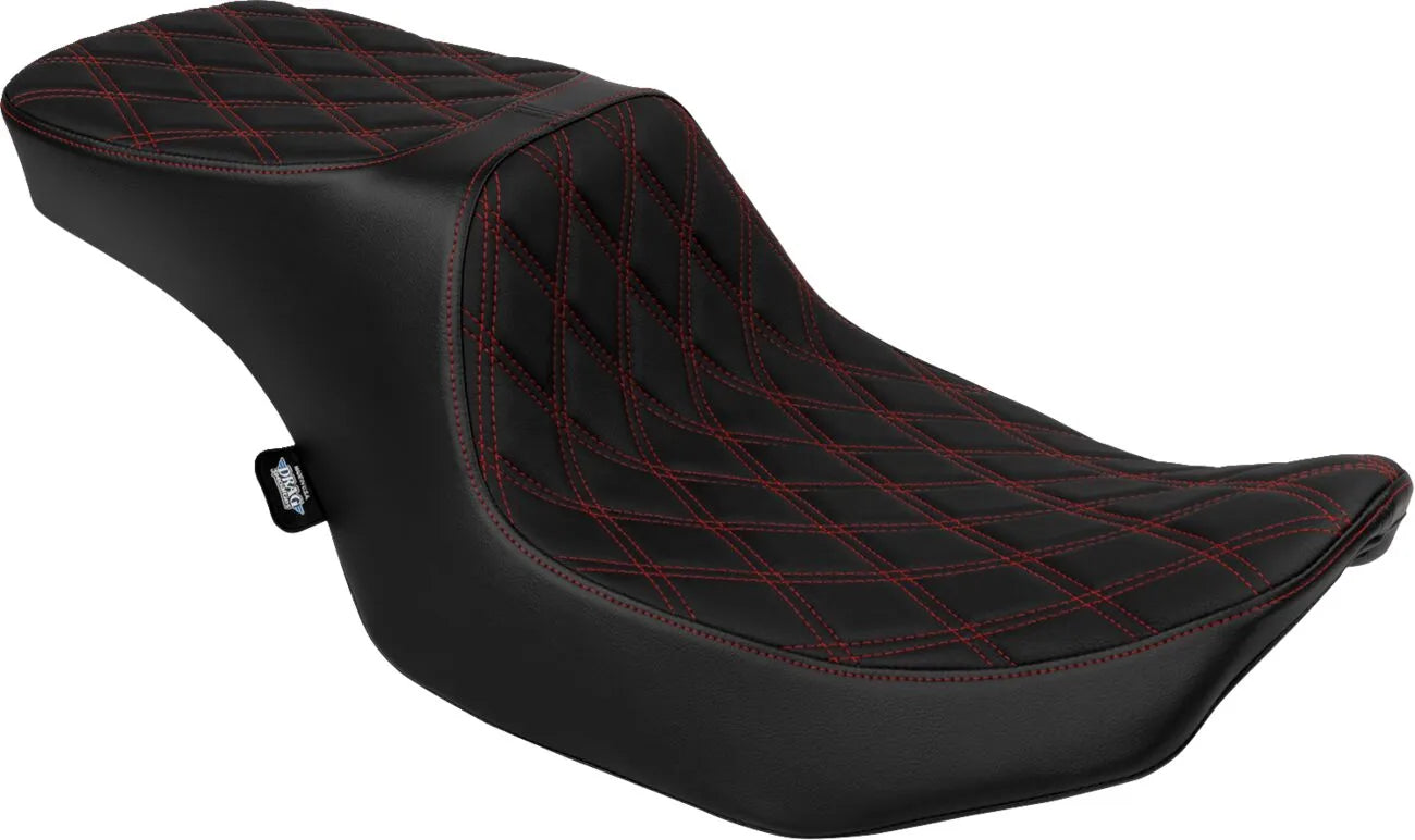Drag Specialties Performance Predator 2-up Seat - For Harley Davidson