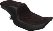 Drag Specialties Performance Predator 2-up Seat - For Harley Davidson